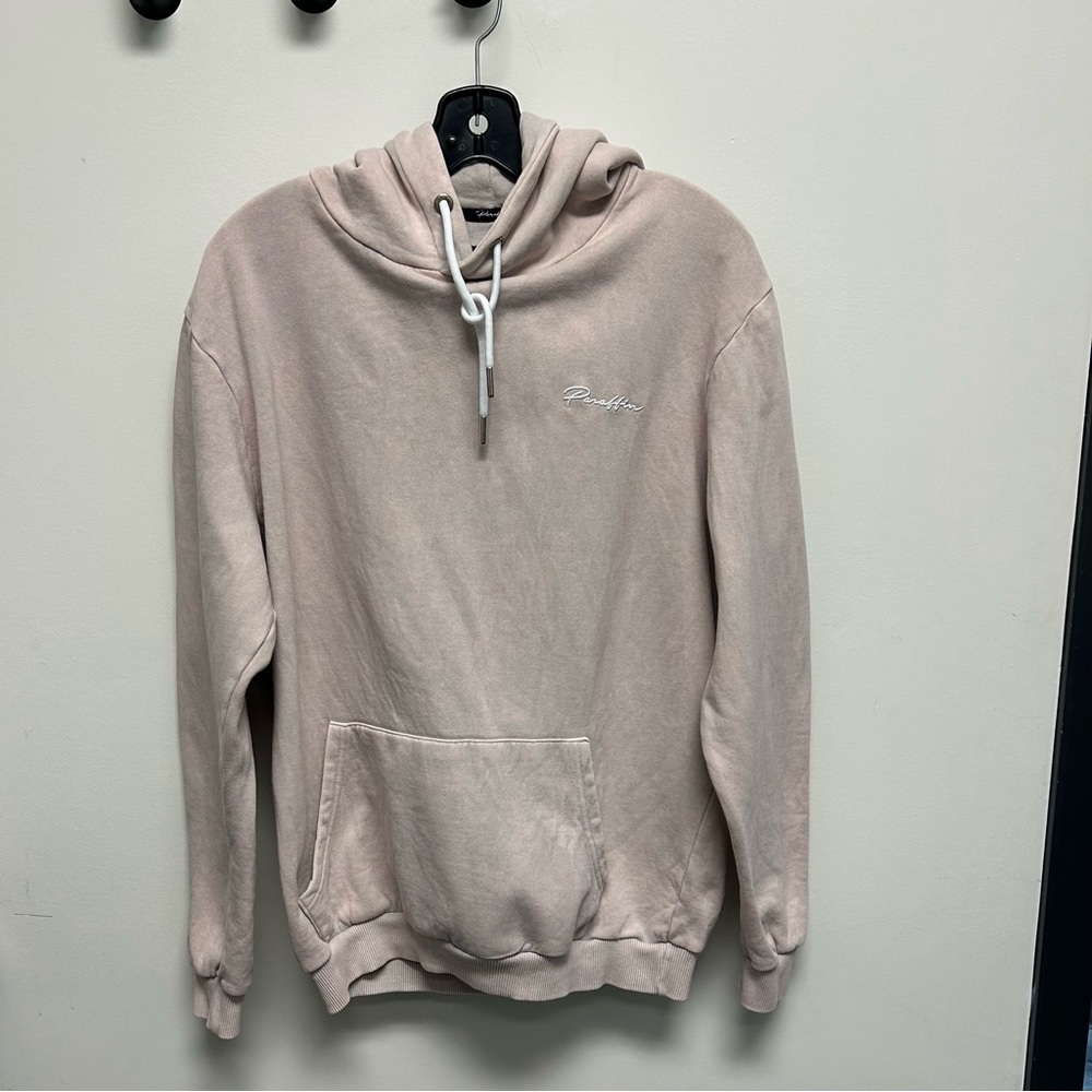 Paraffin Couture pale mottled pink hoodie,
Size L